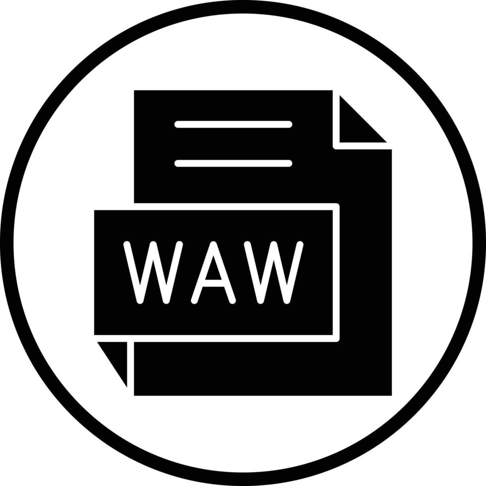 wav vetor ícone Projeto