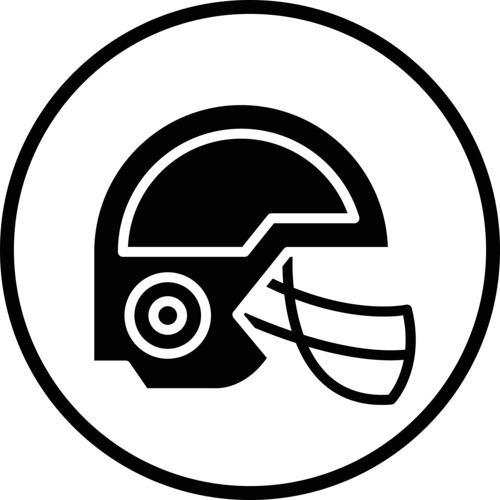 design de ícone de vetor de capacete