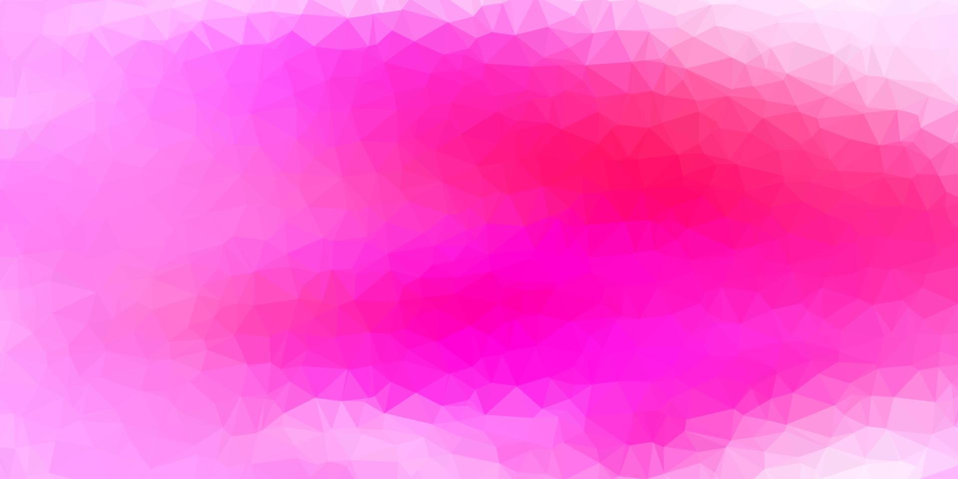 papel de parede poligonal geométrico de vetor rosa claro.