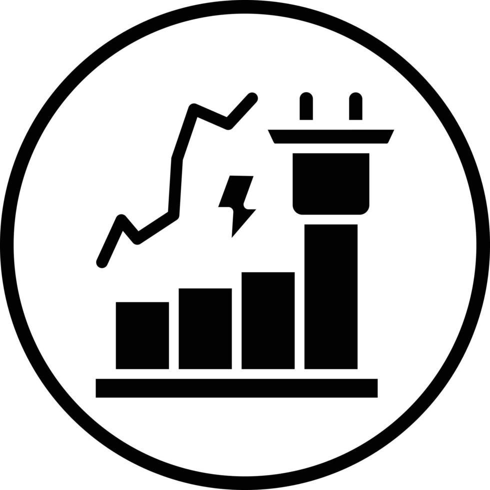 design de ícone de vetor de consumo de energia