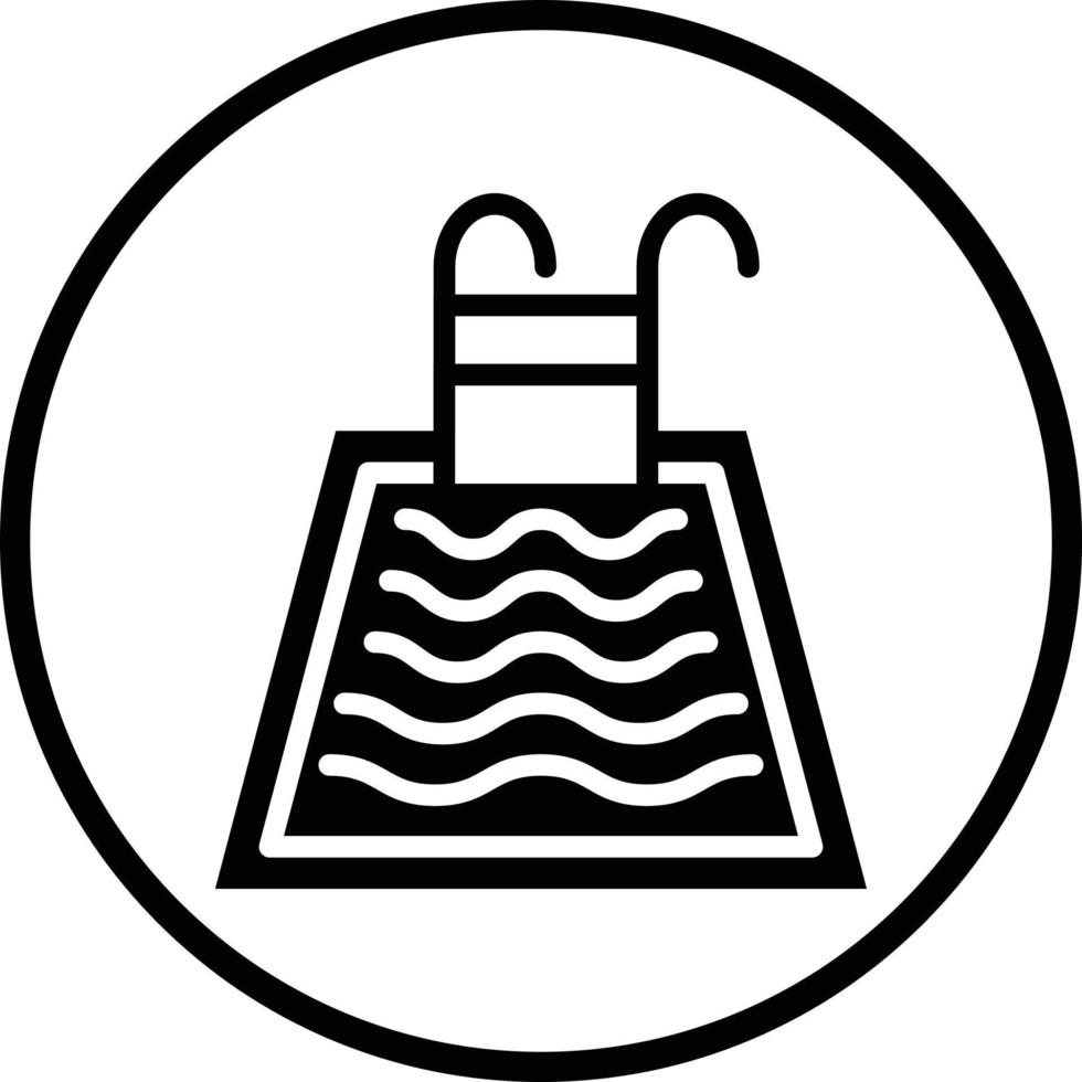 design de ícone de vetor de piscina