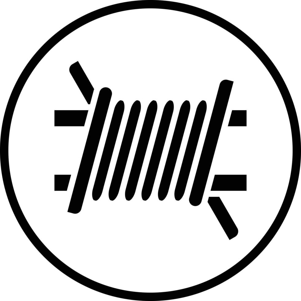 design de ícone de vetor de arame farpado