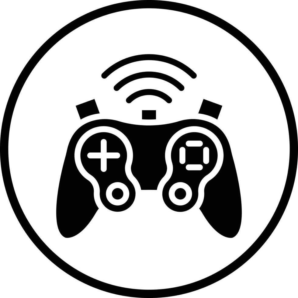 sem fio controle de video game vetor ícone Projeto