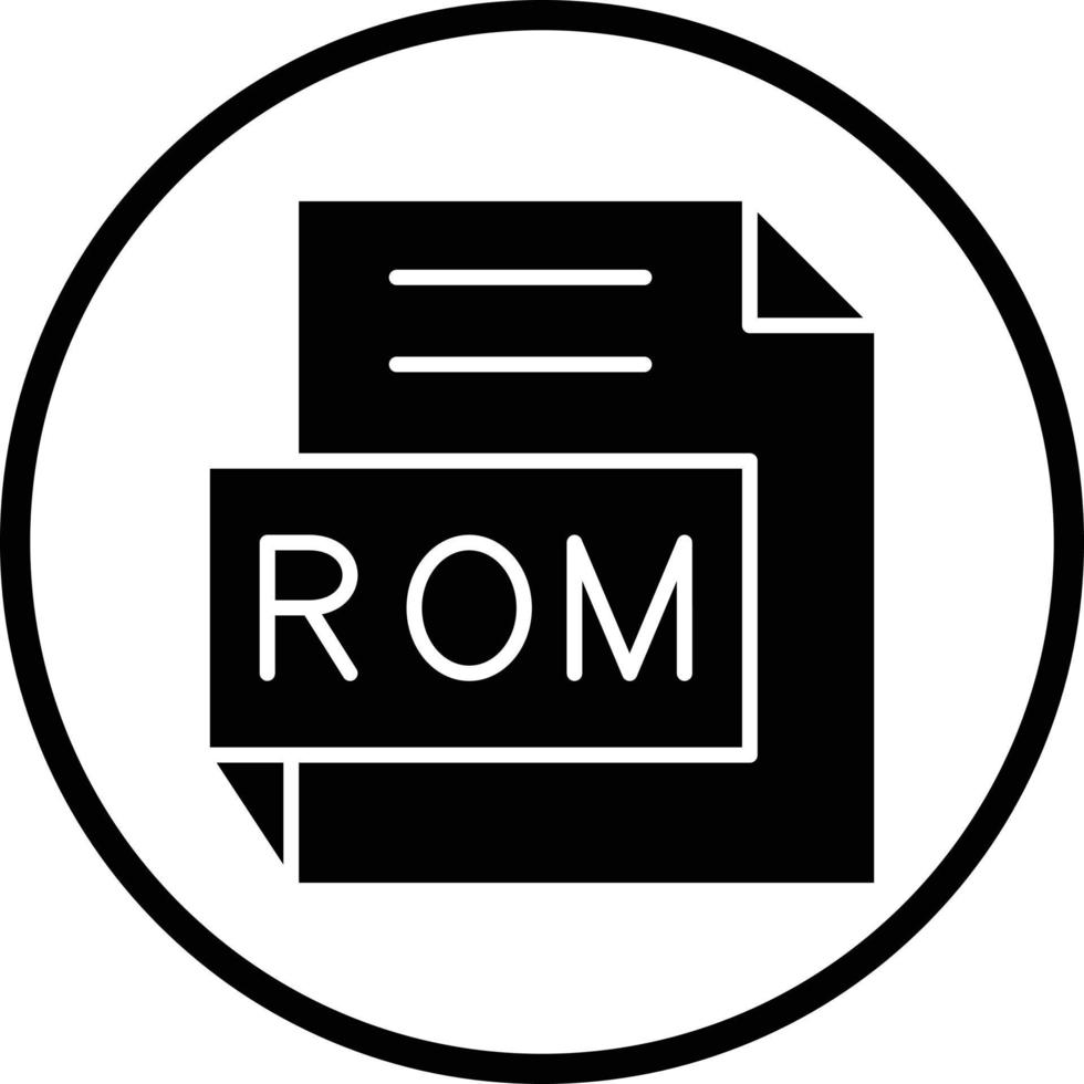 ROM vetor ícone Projeto