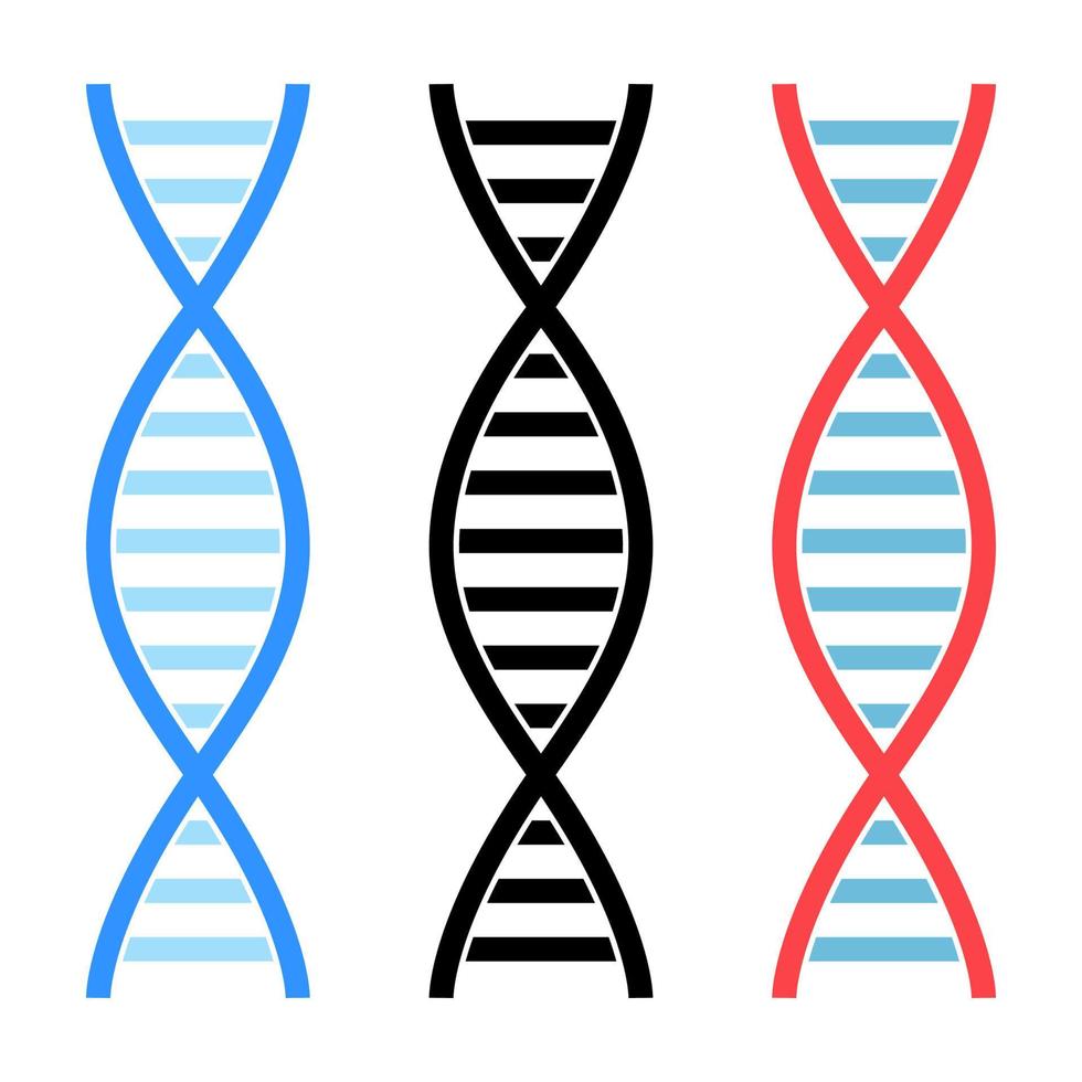 dna plano ícone vetor