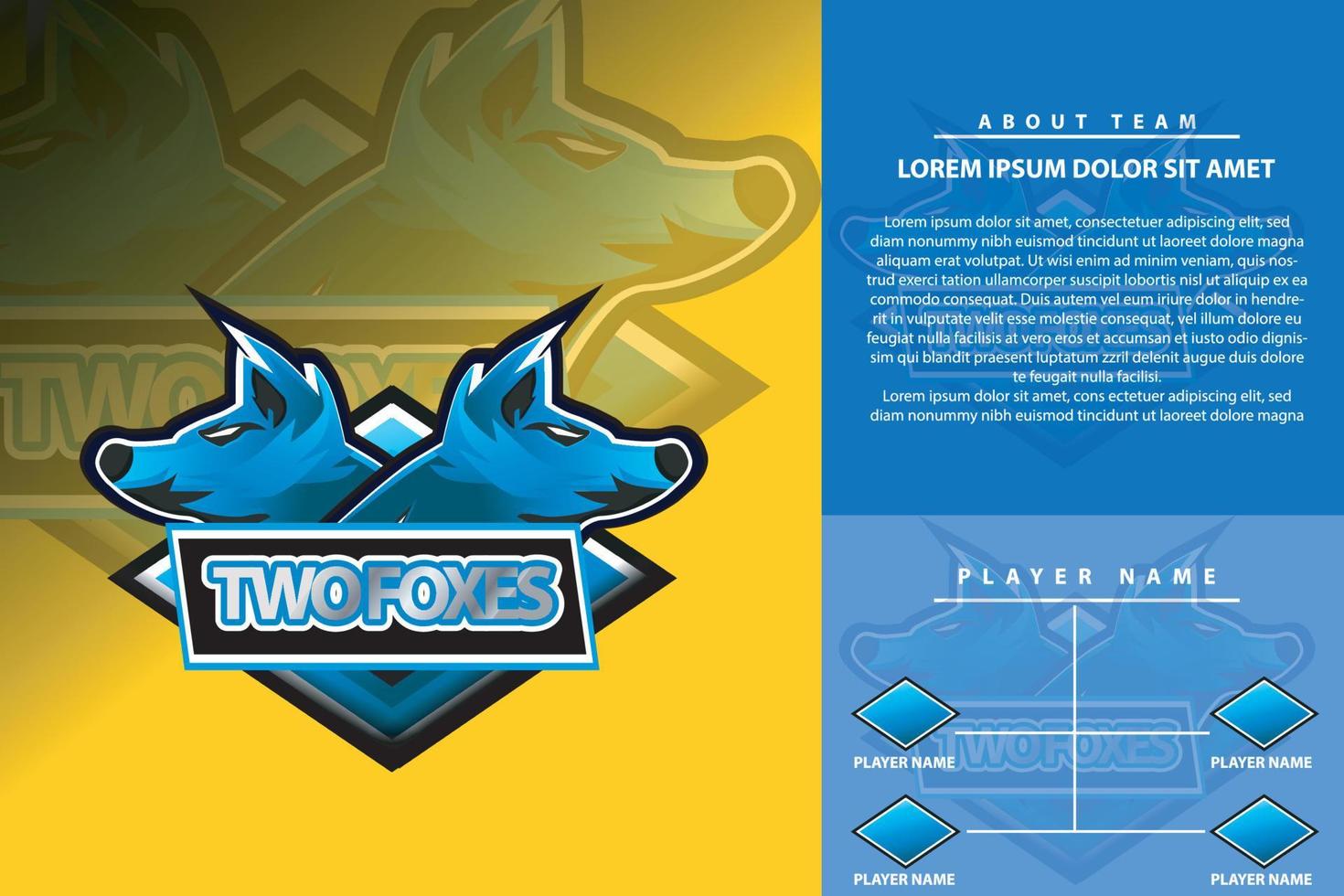 moderno e criativo dois Lobo logotipo isolado e Esportes torneio crachá logotipo vetor para jogos liga ou Esportes equipe vetor ilustração com brincar apresentação