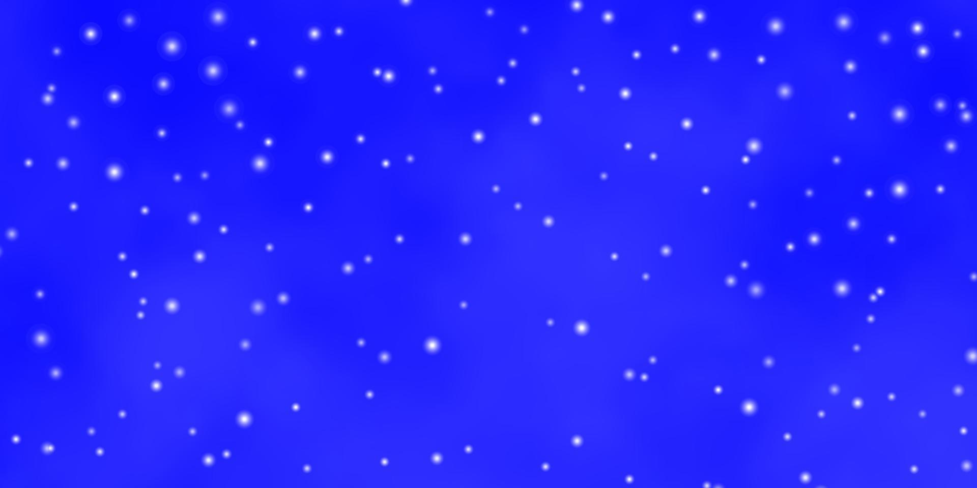 fundo vector azul claro com estrelas pequenas e grandes.