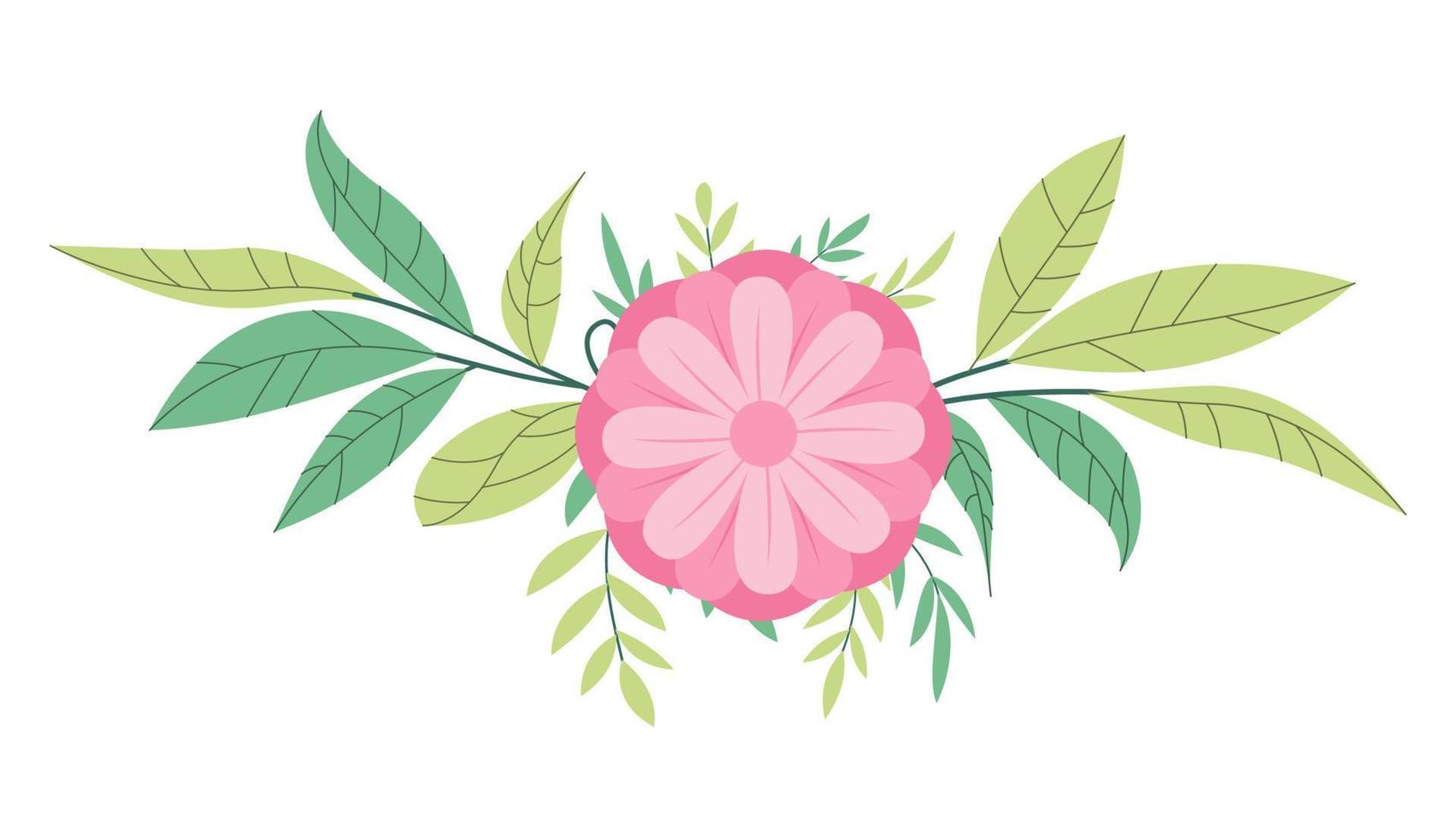 plano floral arranjo ilustração, isto encaixa para Casamento convite modelo elemento vetor