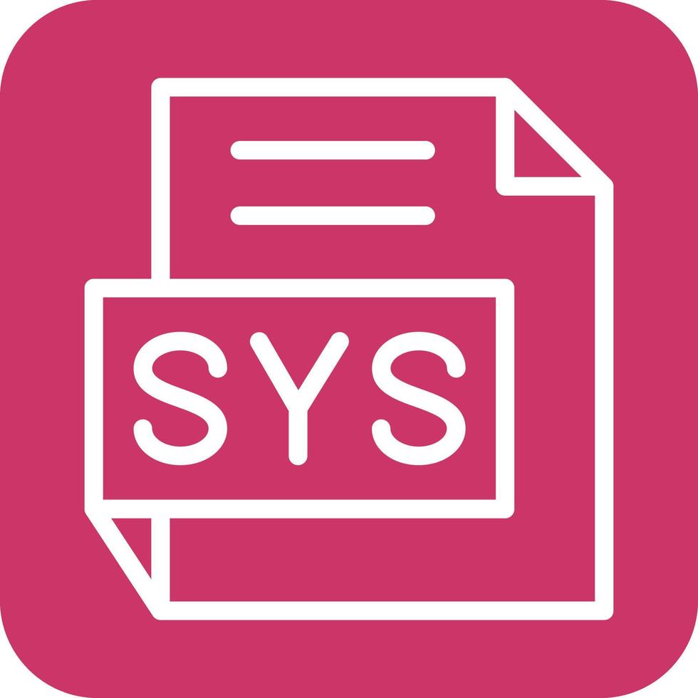 sys ícone vetor Projeto