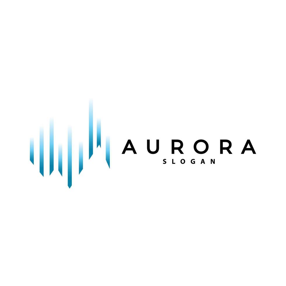 aurora logotipo, luz onda vetor, natureza panorama projeto, produtos marca modelo ilustração ícone vetor