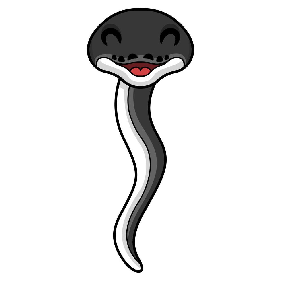 fofa feliz albertisi serpente desenho animado vetor