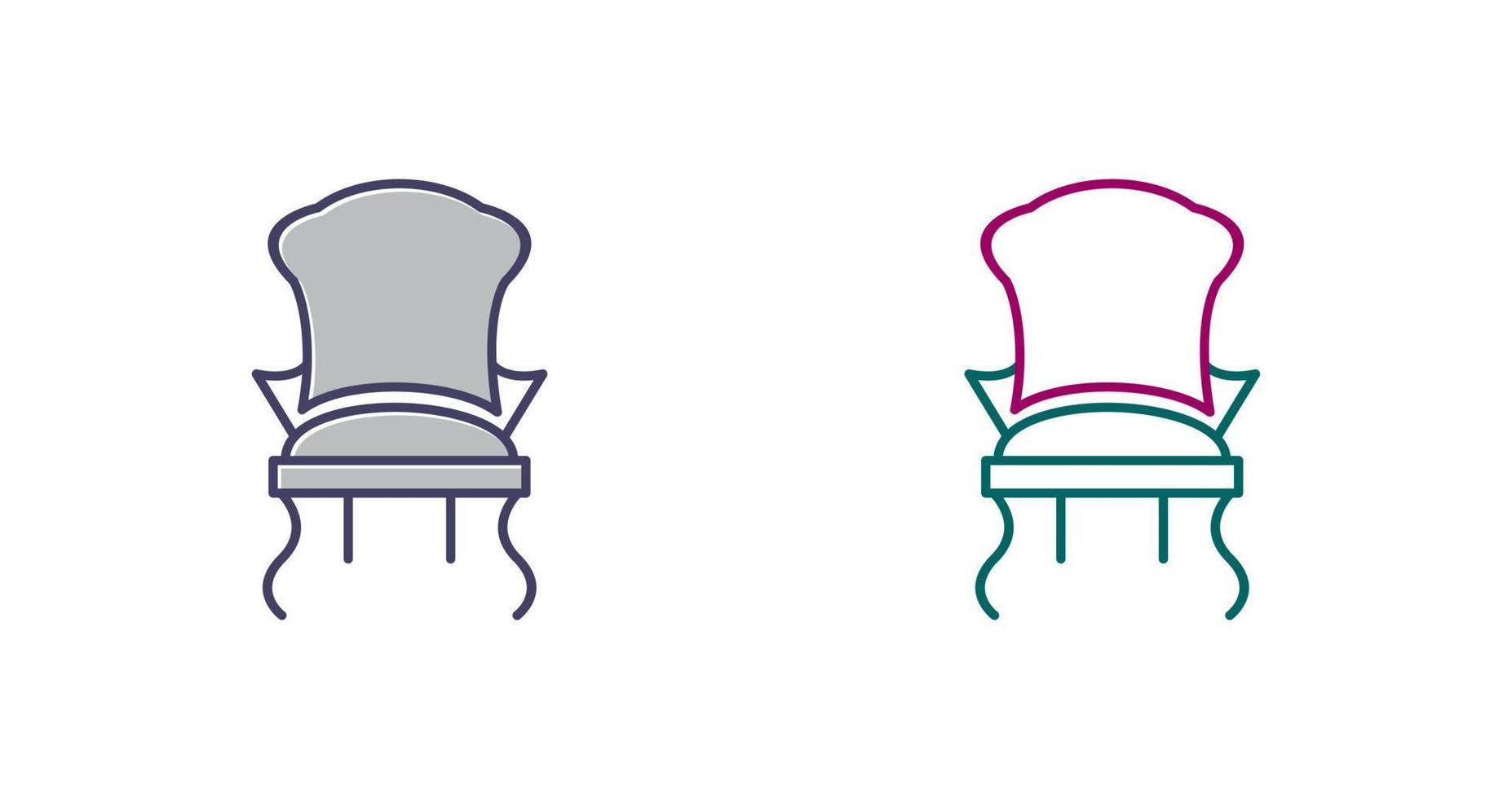 ícone de vetor de cadeira confortável
