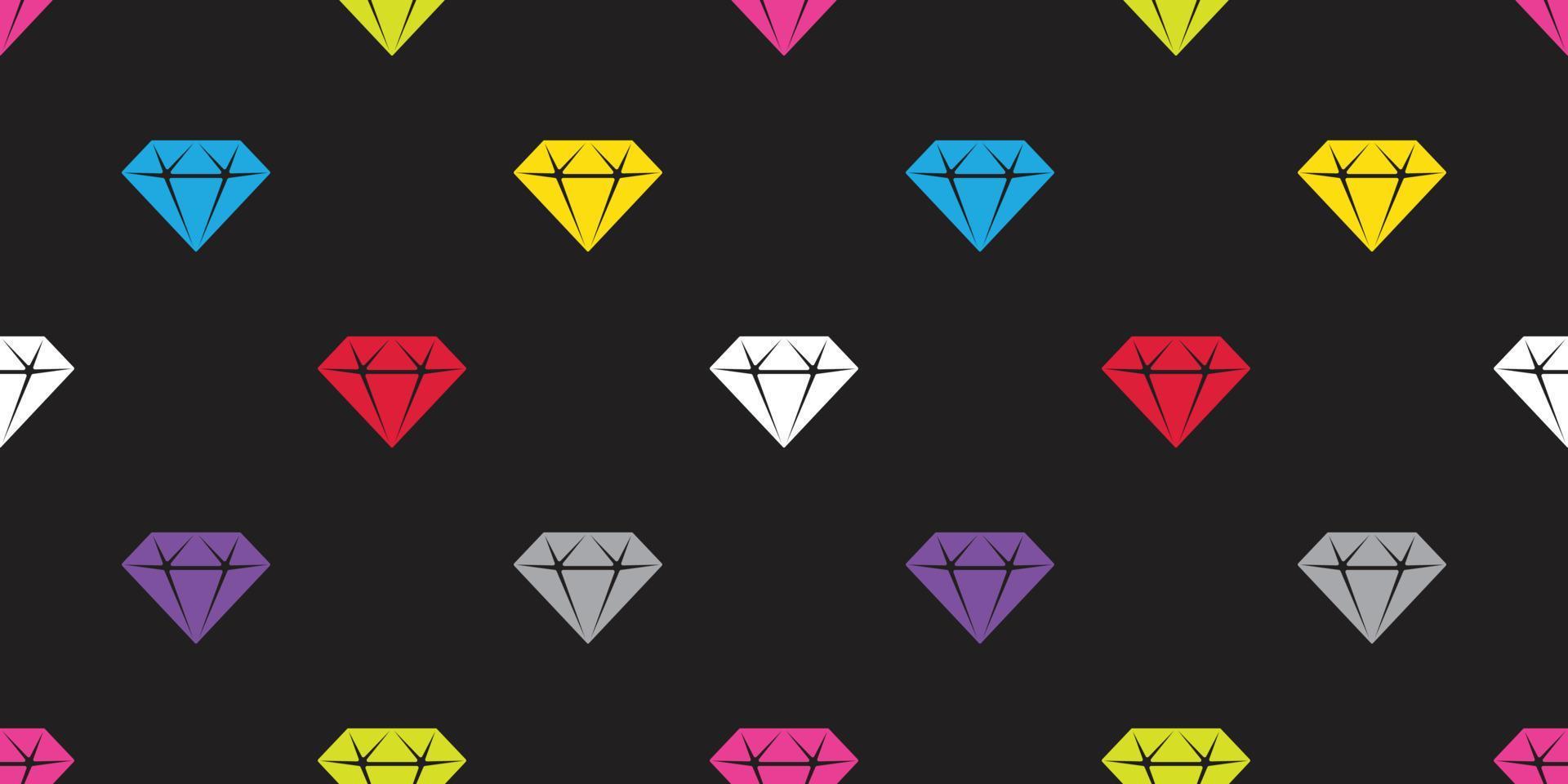 diamante desatado padronizar vetor gema isolado joalheria ícone papel de parede fundo colorida
