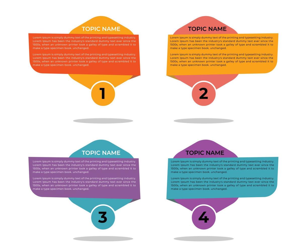 profissional plano infográficos Projeto modelo vetor