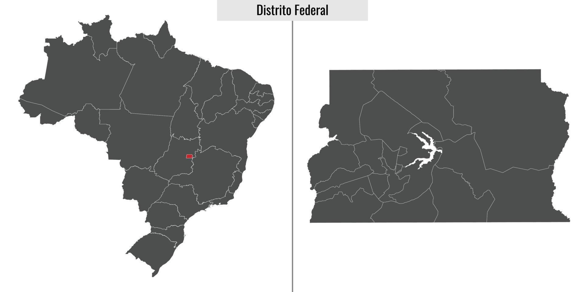 mapa Estado do Brasil vetor