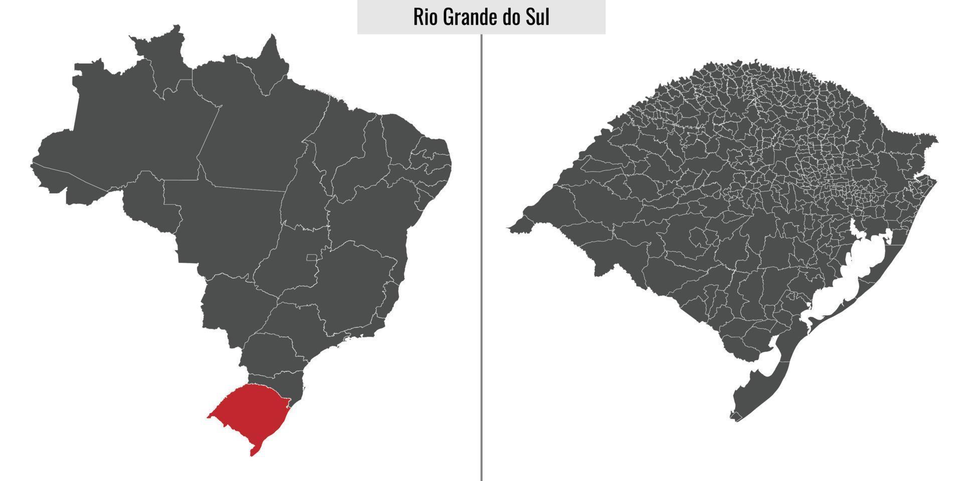 mapa Estado do Brasil vetor