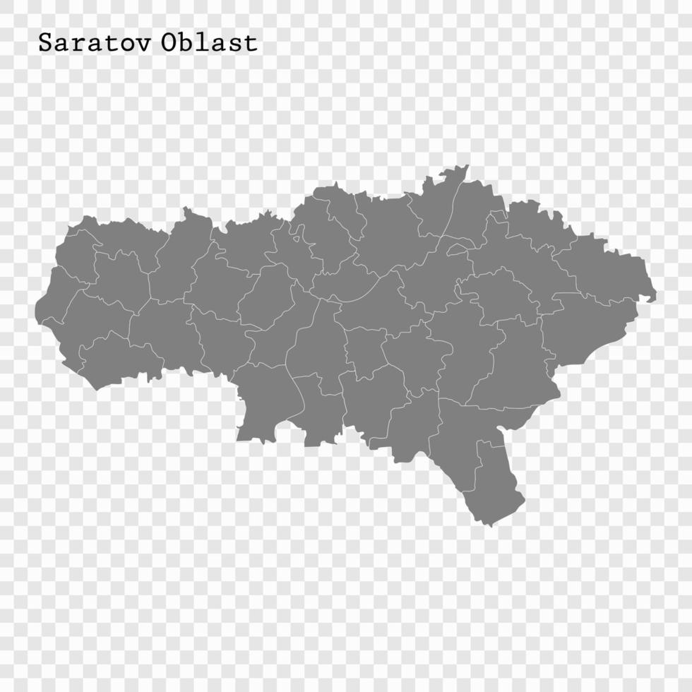 Alto qualidade mapa é uma região do Rússia vetor