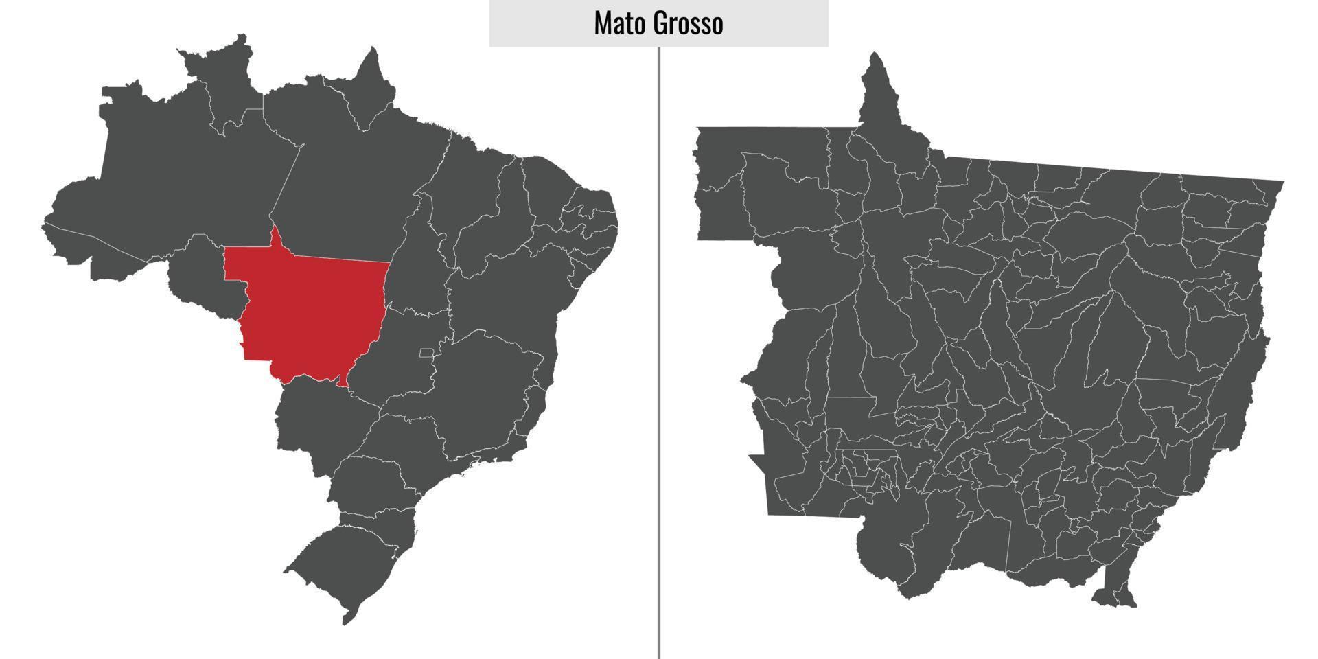 mapa Estado do Brasil vetor