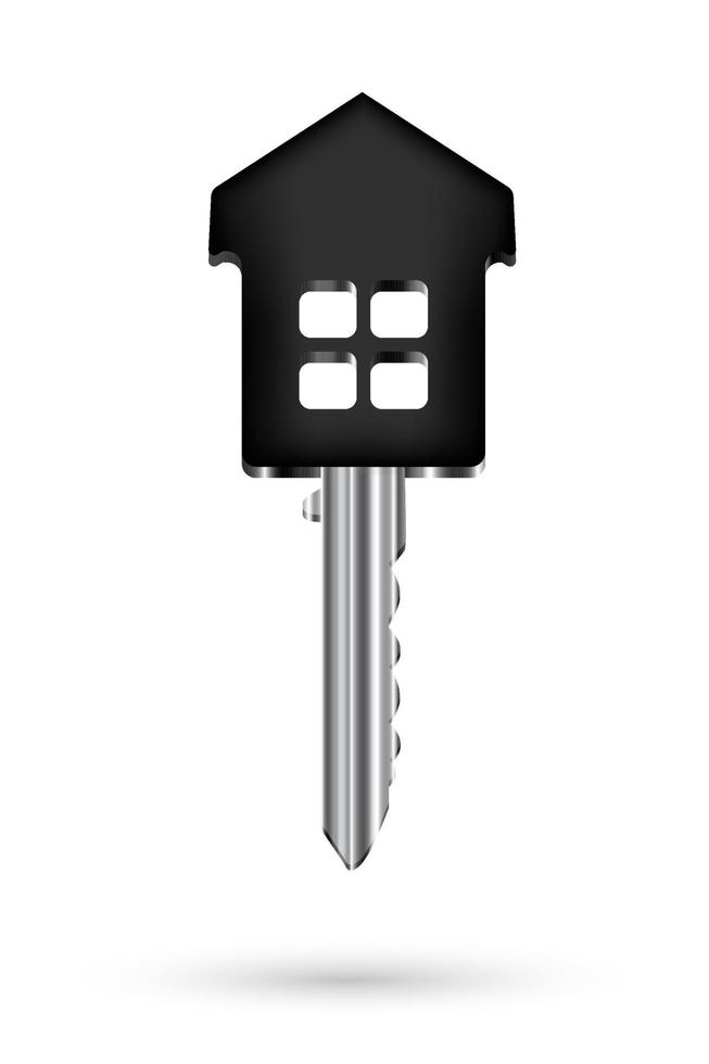 chave de casa de casa de aço real vetor
