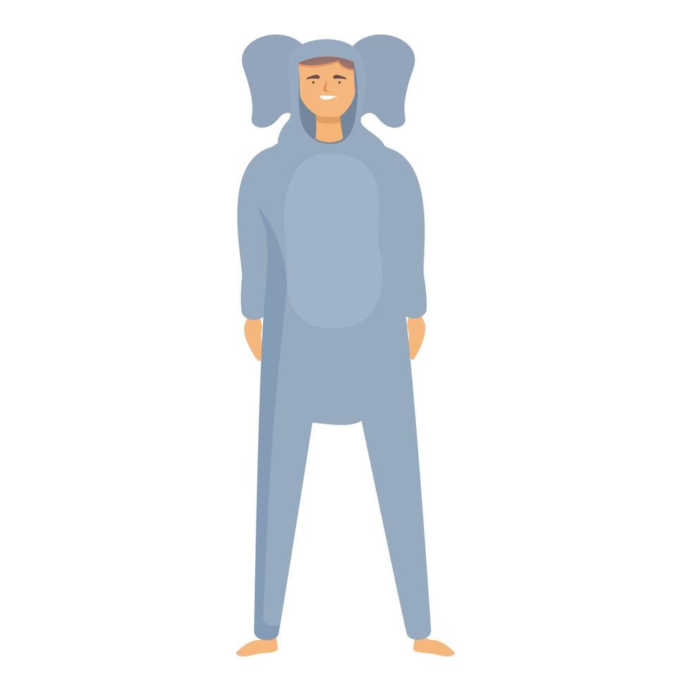 kigurumi elefante ícone desenho animado vetor. festa animal vetor