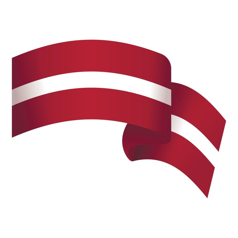 mundo bandeira ícone desenho animado vetor. Letônia país vetor