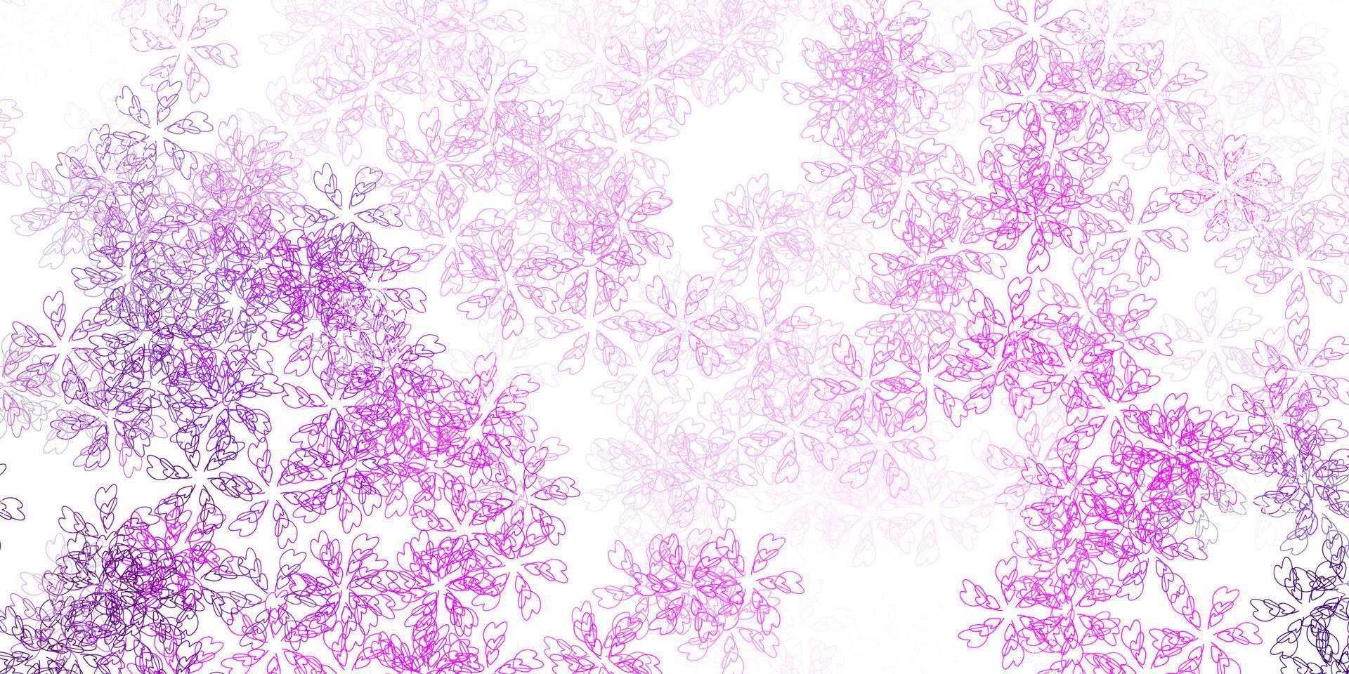 modelo abstrato de vetor rosa claro com folhas.