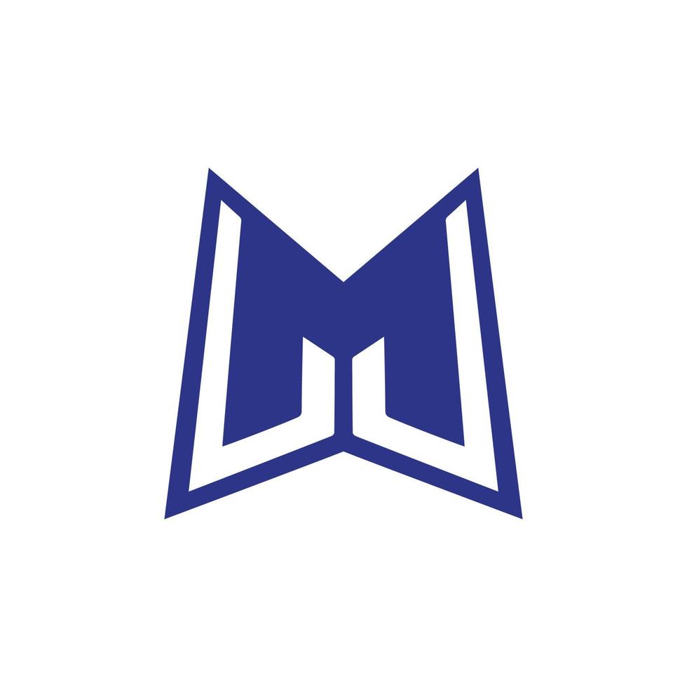 m logotipo Projeto fácil cativante m símbolo aa6 vetor