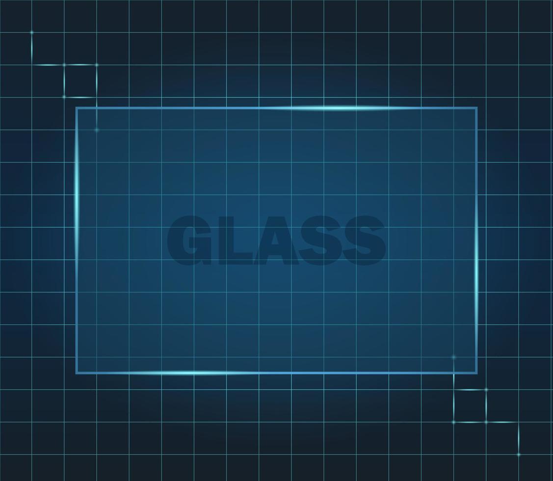 ilustração com a efeito do fosco vidro. neon.glassmorphism.vector imagem vetor