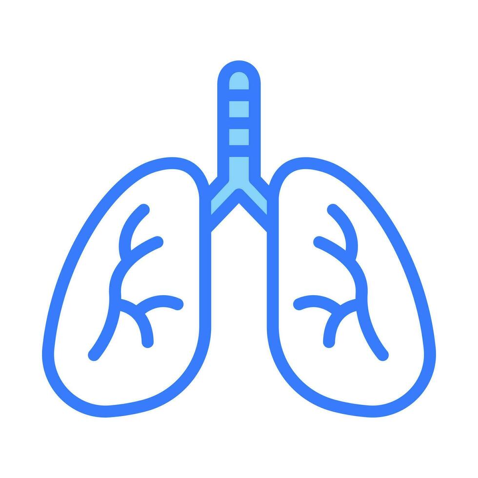 pulmões com moderno estilo vetor ícone