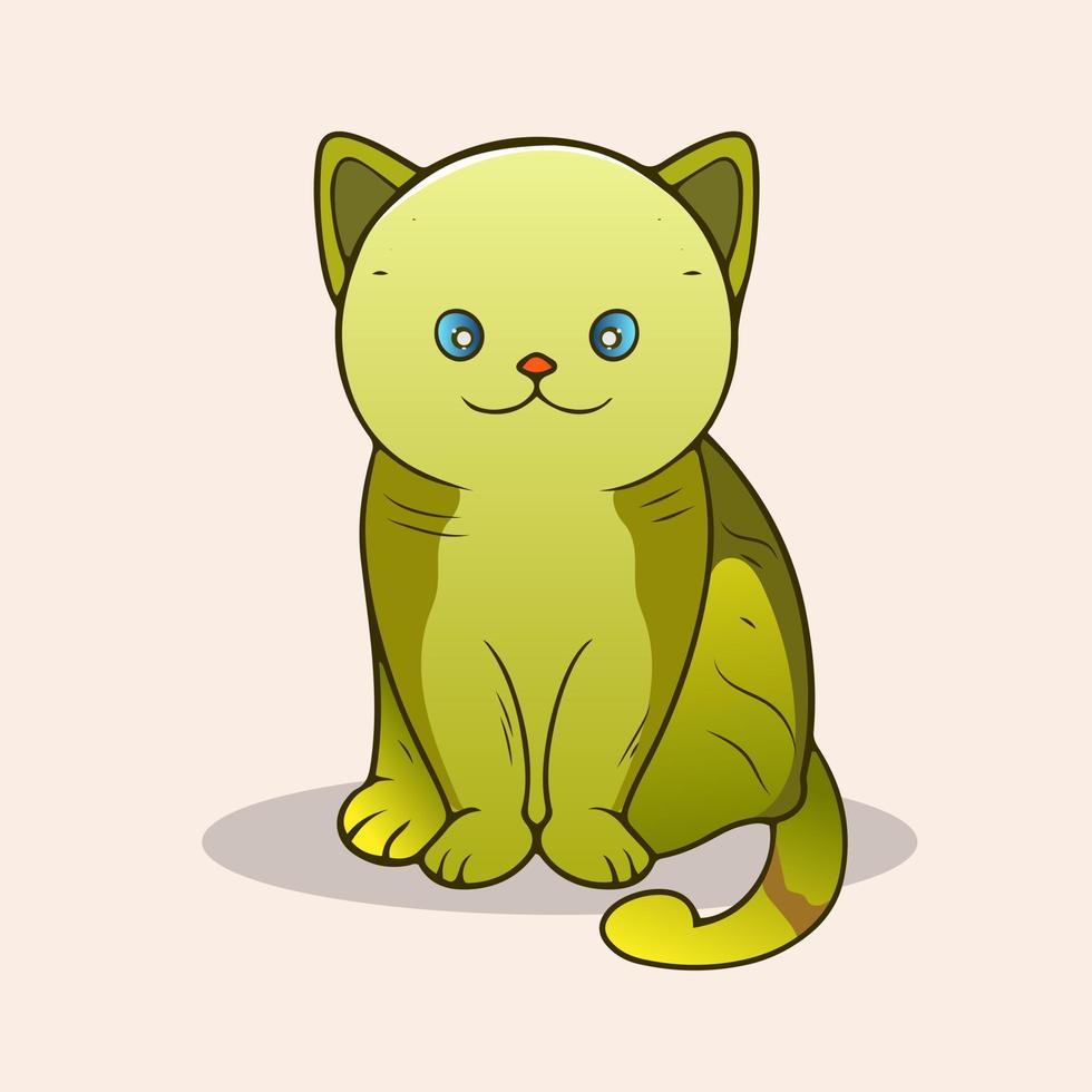 kawaii fofa gatinhos gato vetor Projeto gato desenho animado adesivo para cumprimento elemento Projeto