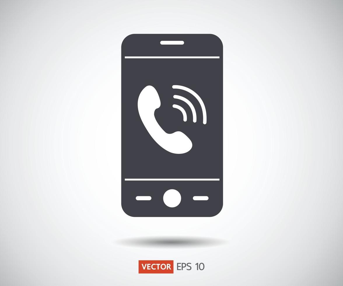 ícone de smartphone, ilustração vetorial de logotipo de telefone móvel vetor