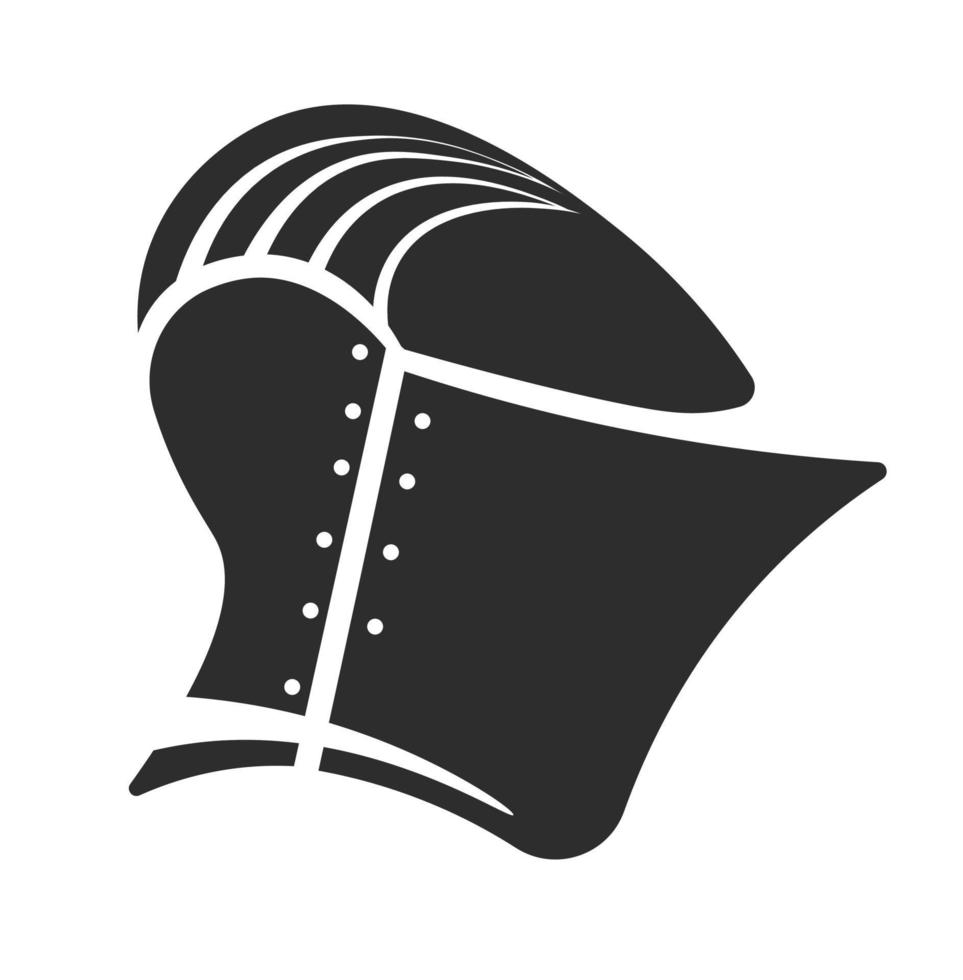 capacete do Guerreiro ou medieval lutador, vetor