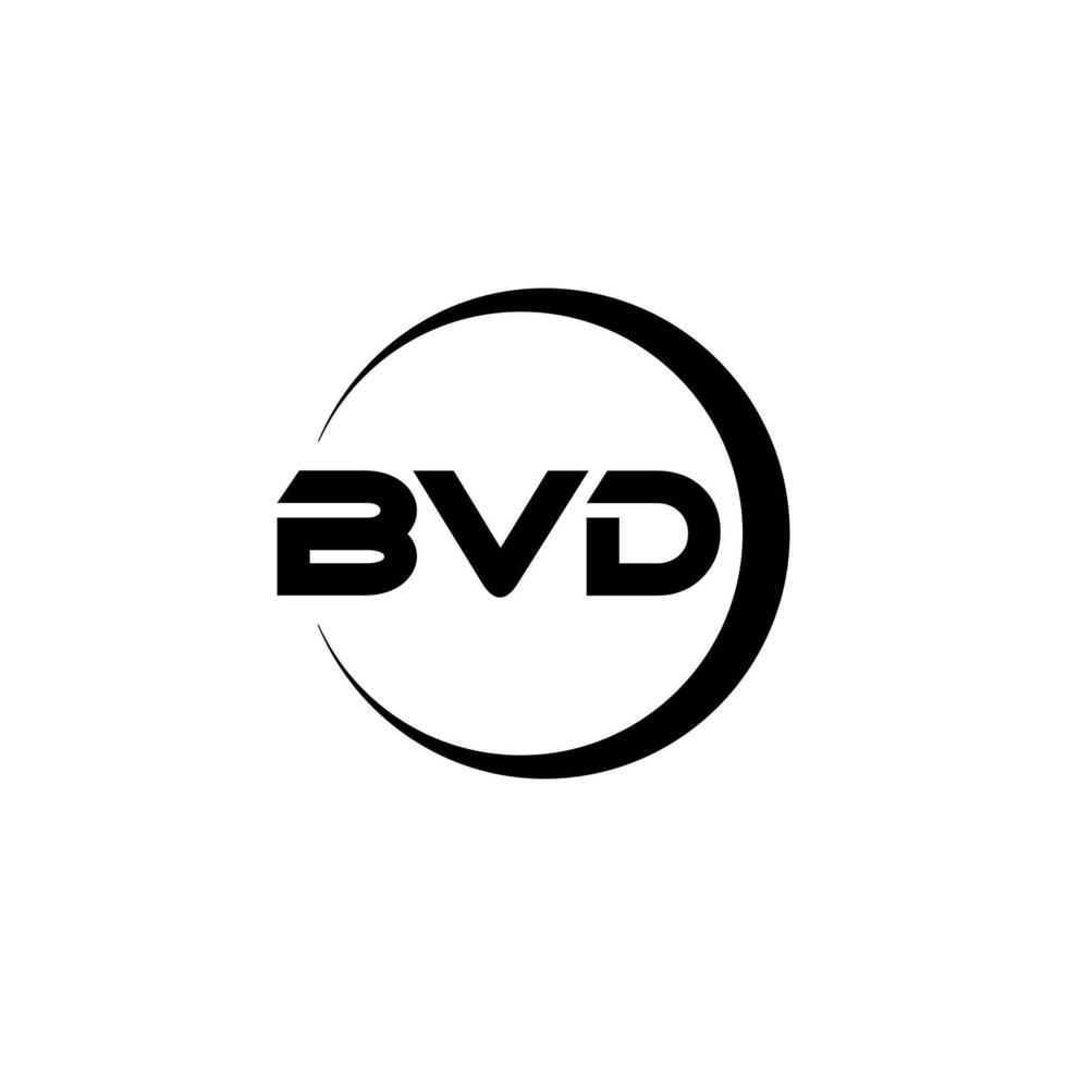 bvd carta logotipo Projeto dentro ilustração. vetor logotipo, caligrafia desenhos para logotipo, poster, convite, etc.