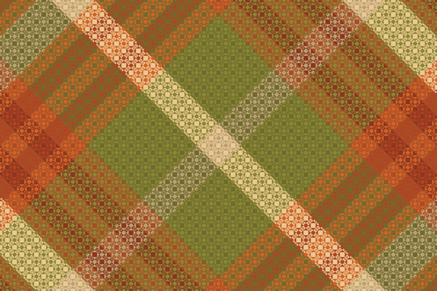 padrão de cor de halloween tartan ou xadrez. vetor