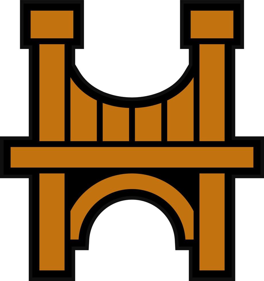 design de ícone de vetor de ponte