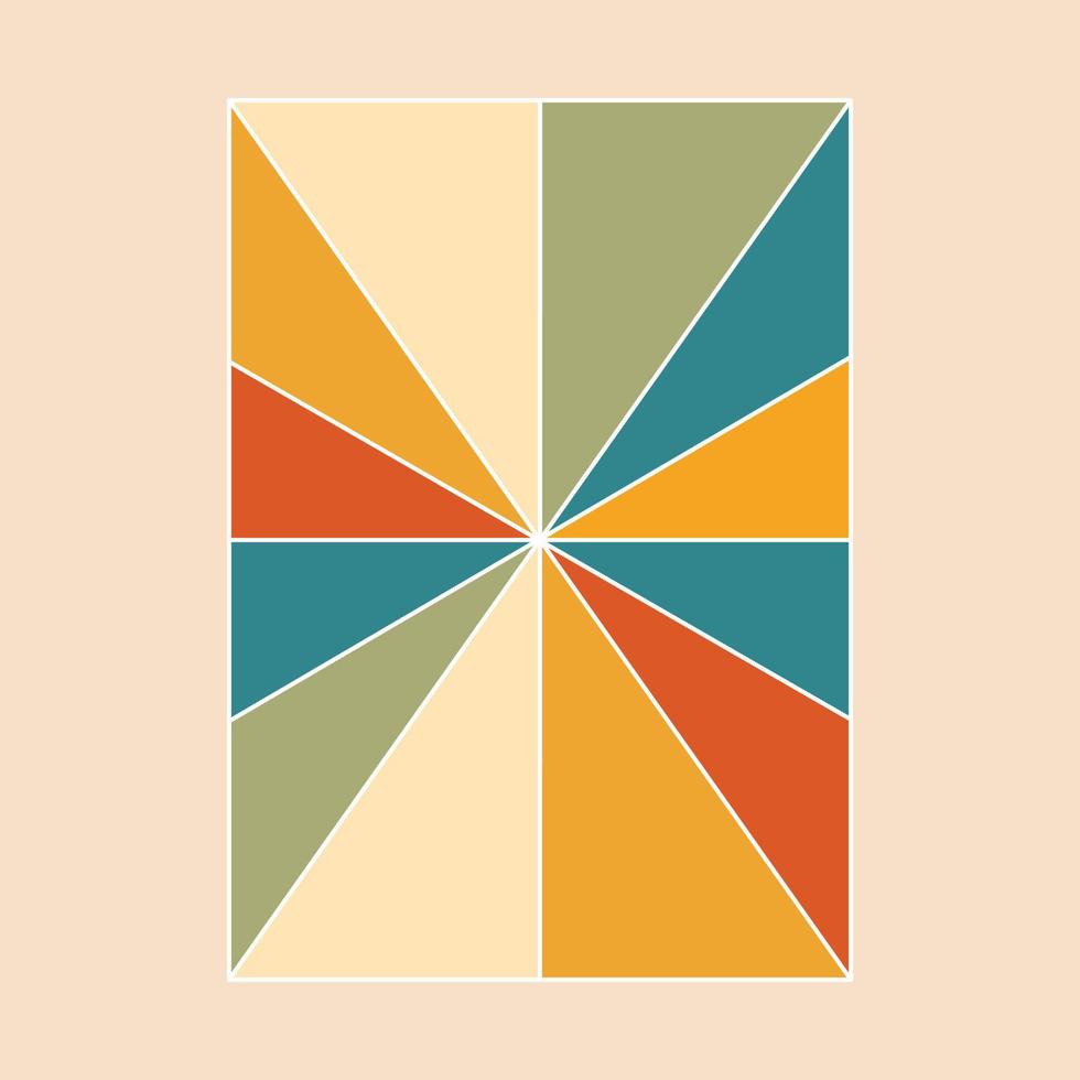 abstrato poligonal sombrinha poster vetor ilustração