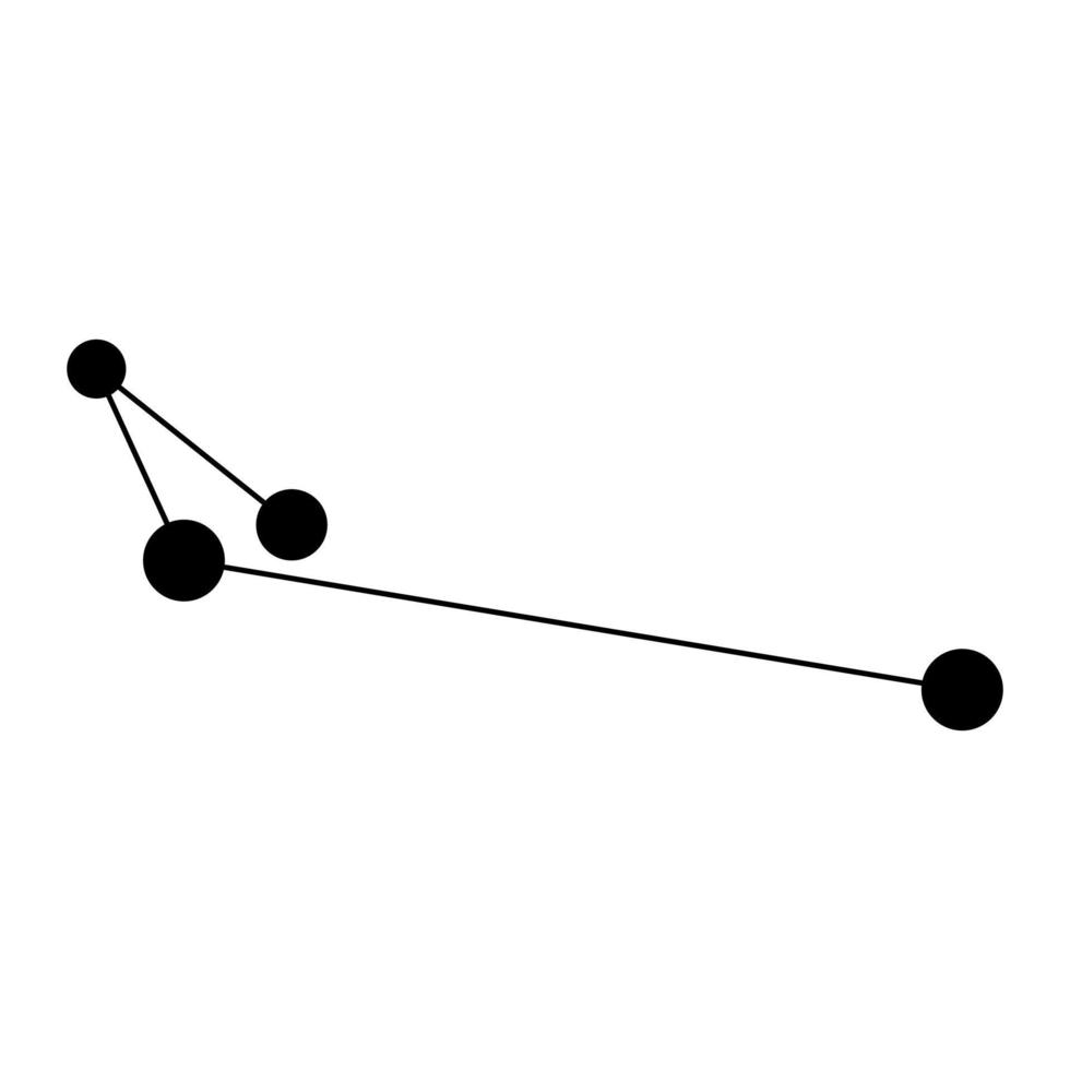 apus constelação mapa. vetor ilustração.