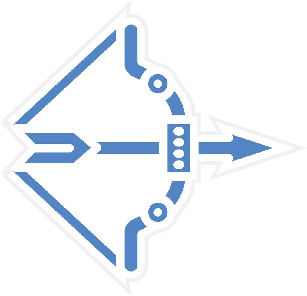 design de ícone de vetor de arco e flecha