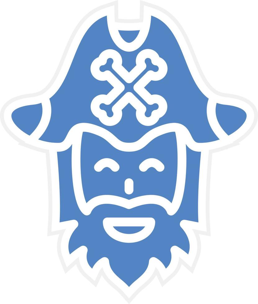 pirata barba vetor ícone Projeto