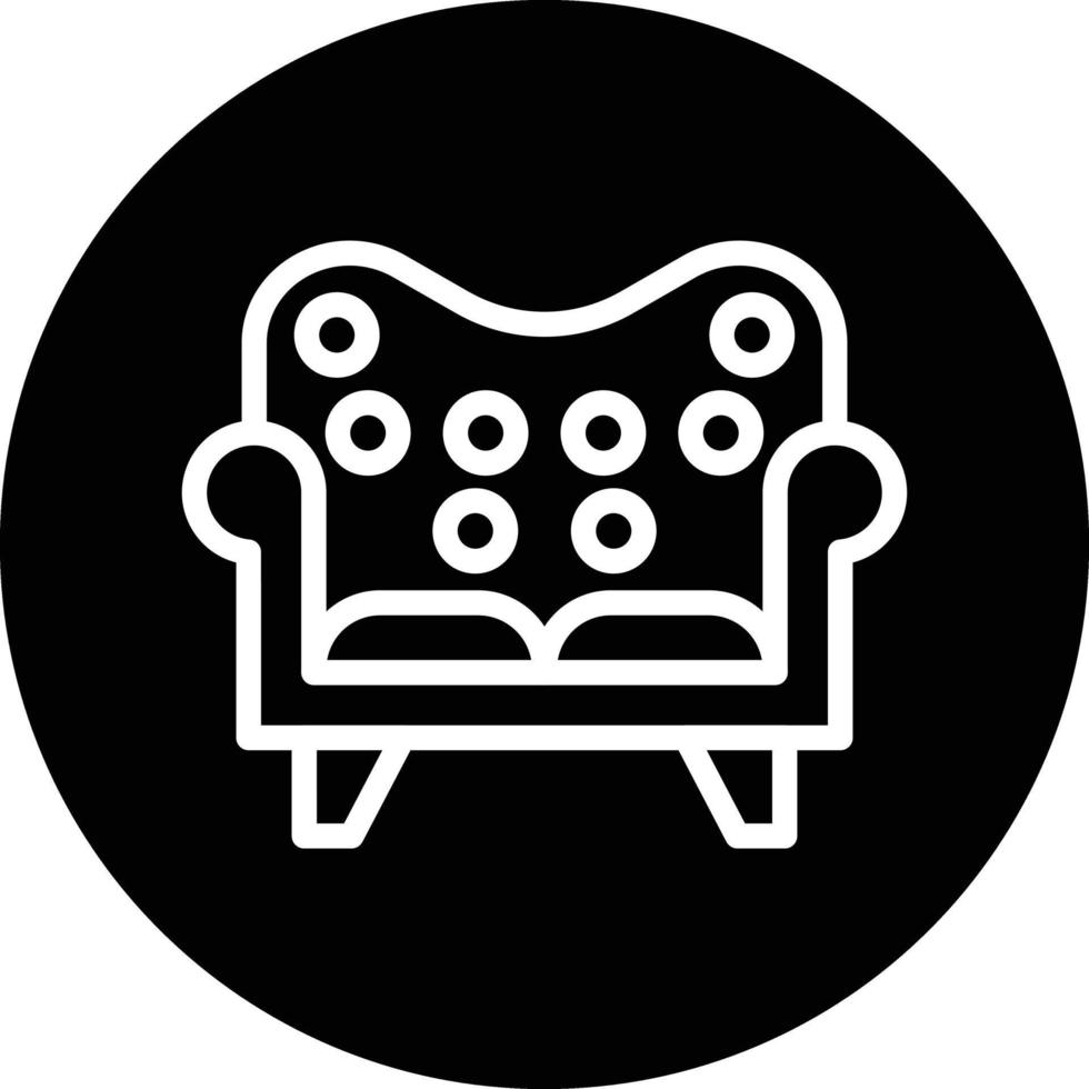 design de ícone de vetor de sofá