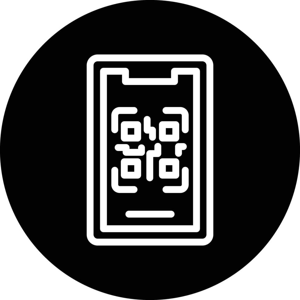 Móvel qr código vetor ícone Projeto