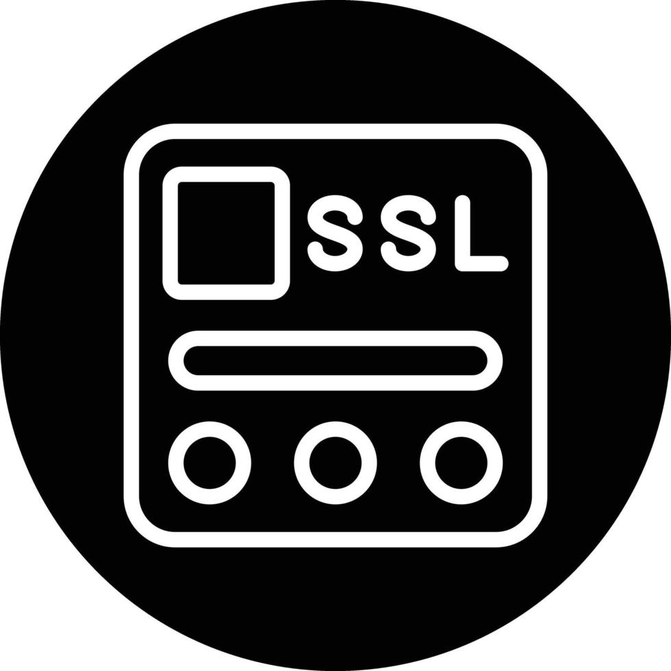 ssl Arquivo vetor ícone Projeto