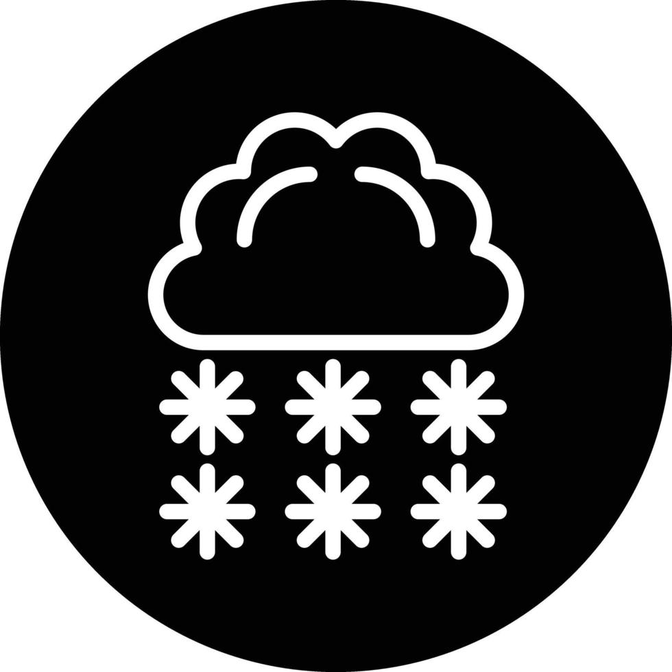 pesado neve vetor ícone Projeto