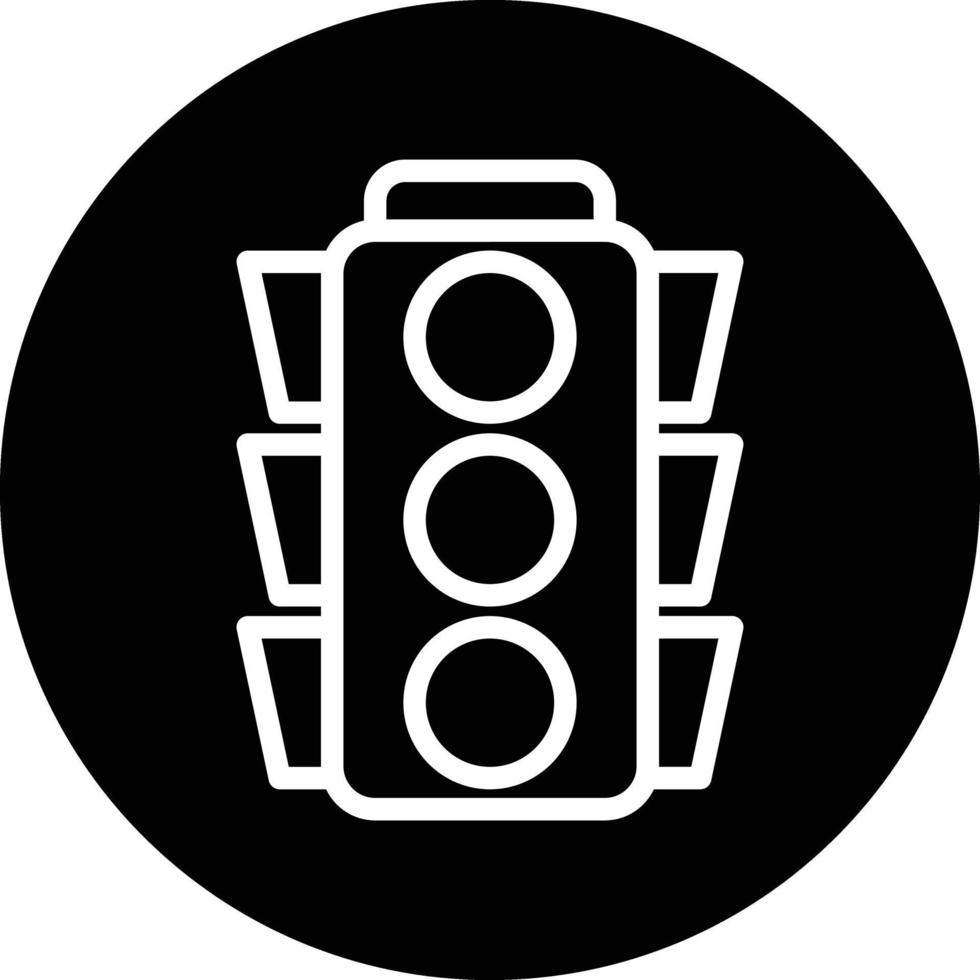 design de ícone de vetor de semáforo