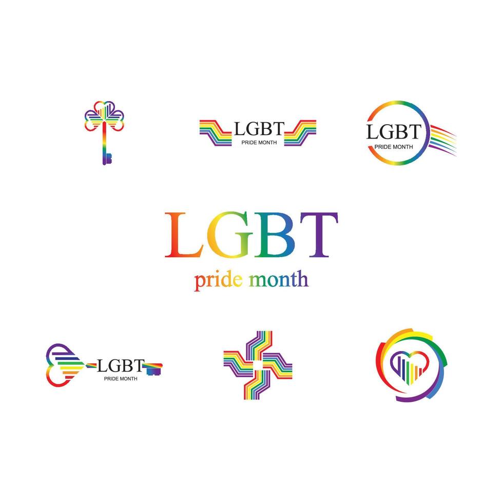 lgbt logotipo e símbolo vetor