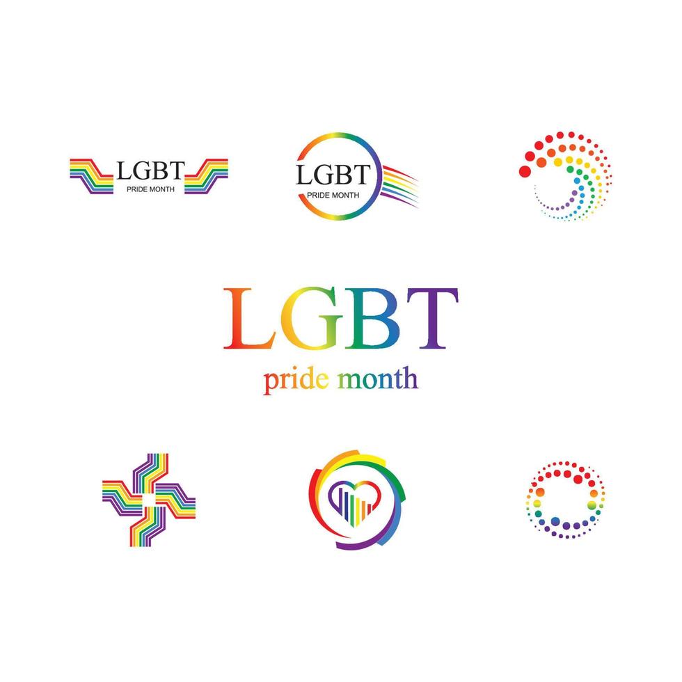 lgbt logotipo e símbolo vetor