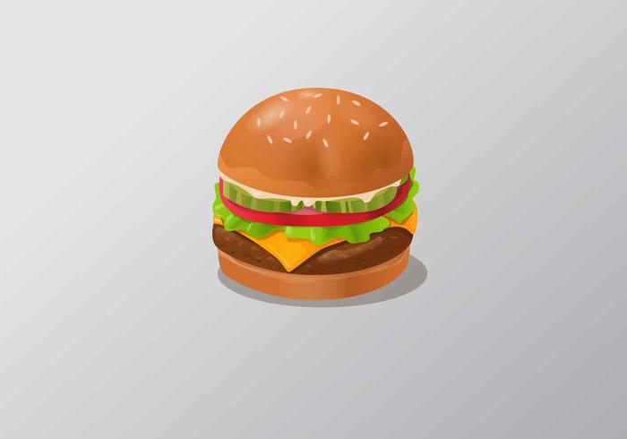 Ilustração em vetor realista Fast Food