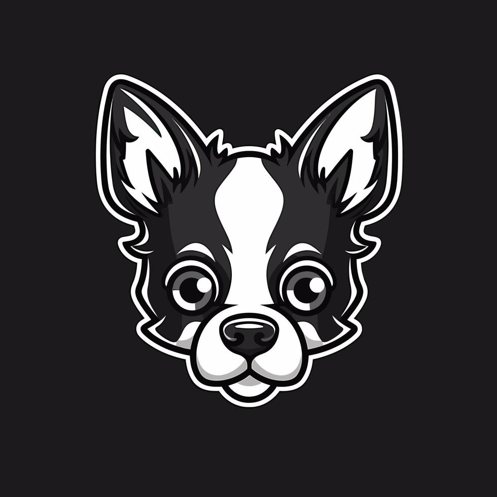 uma logotipo do uma cachorro cabeça, projetado dentro esports ilustração estilo vetor