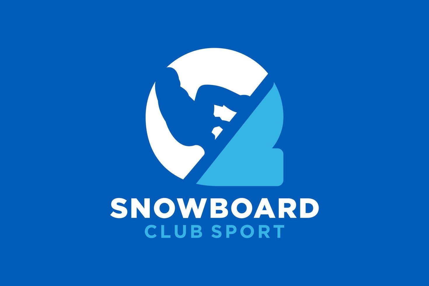 vetor iniciais carta q com snowboard criativo geométrico moderno logotipo Projeto.