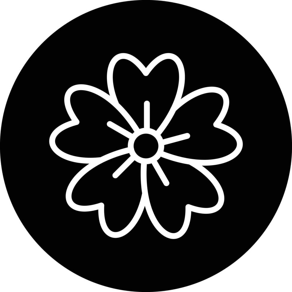 design de ícone vetorial de flor de cerejeira vetor